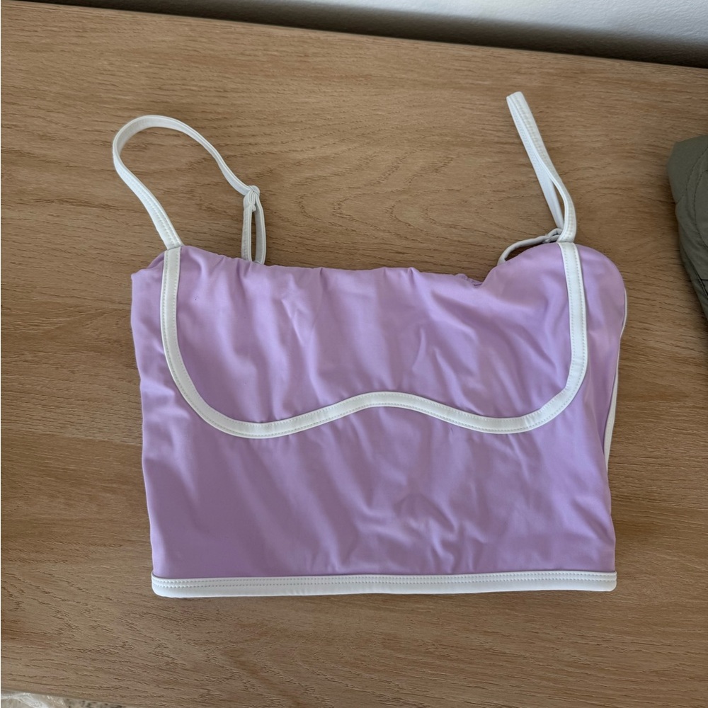 Lavender Sports Bra Top